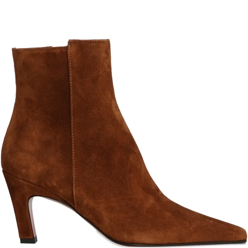 Замшевые ботильоны на каблуке Yanira