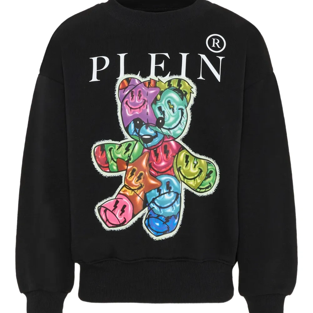 Свитшот с графическим принтом и круглым вырезом