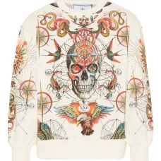 Свитшот с принтом в виде черепа