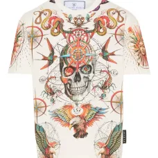 Футболка с короткими рукавами и узором Футболка с короткими рукавами и узором