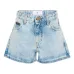Джинсовые шорты с принтом логотипа