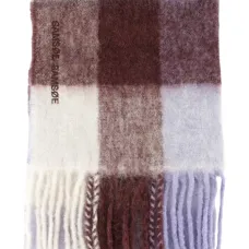 Клетчатый шарф с бахромой