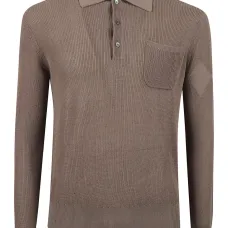 Поло в рубчик с карманом Поло в рубчик с карманом
