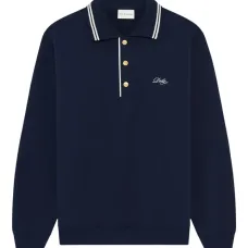 Поло с полосатой отделкой