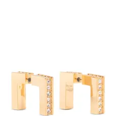 Серьги, украшенные кристаллами