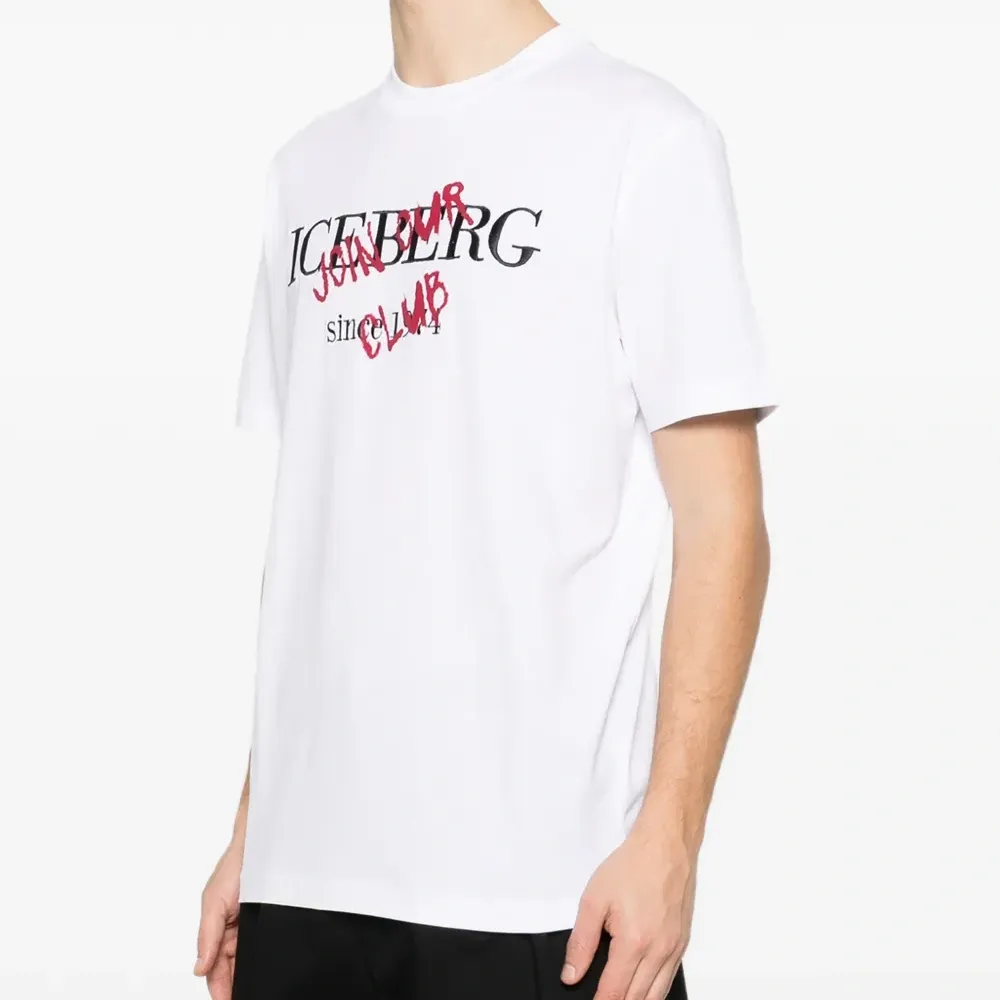 Футболка с логотипом и круглым вырезом