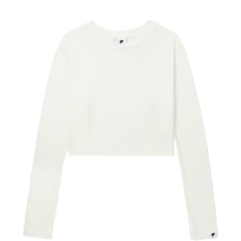 Укороченный топ с длинными рукавами