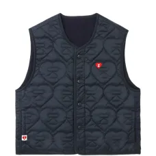 Стеганый жилет с нашивкой в виде сердца Стеганый жилет с нашивкой в виде сердца