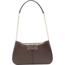 Сумка на плечо с цепочкой и логотипом