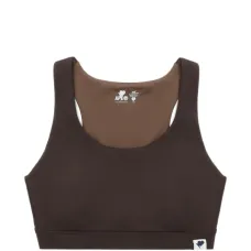 Спортивный бюстгальтер с круглым вырезом