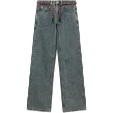 Широкие джинсы Apee с канатом