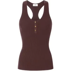 Вязаный топ на пуговицах Вязаный топ на пуговицах