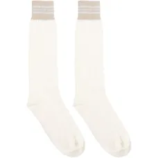 Полосатые ребристые носки