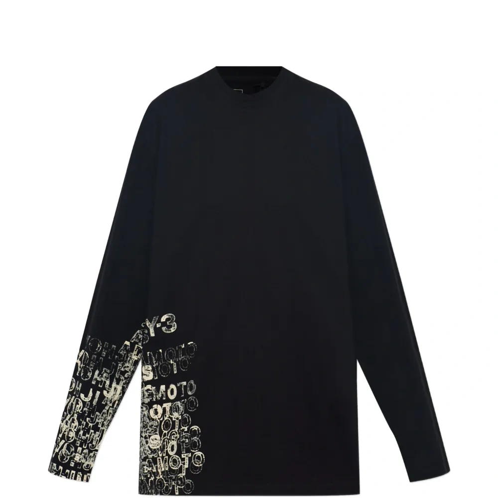 Футболка с длинными рукавами с принтом