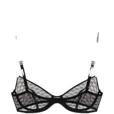 Бюстгальтер из тюля с монограммой