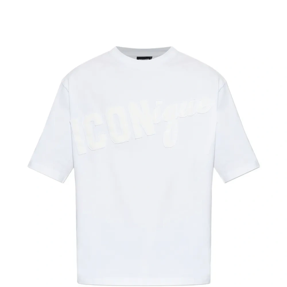 Футболка с нашивкой-логотипом