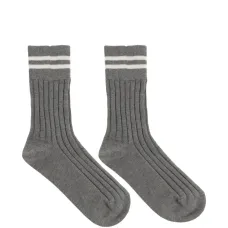 Полосатые ребристые носки