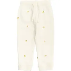 Трикотажные брюки с вышивкой "Bambo" и кулиской Трикотажные брюки с вышивкой "Bambo" и кулиской