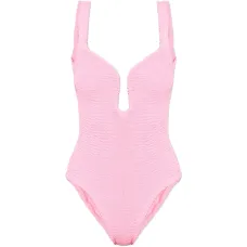 Мика текстурированная пляжная одежда с V-образным вырезом