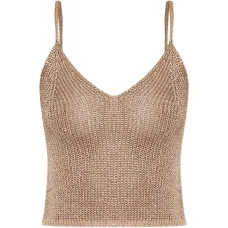 Вязаный топ с V-образным вырезом Вязаный топ с V-образным вырезом