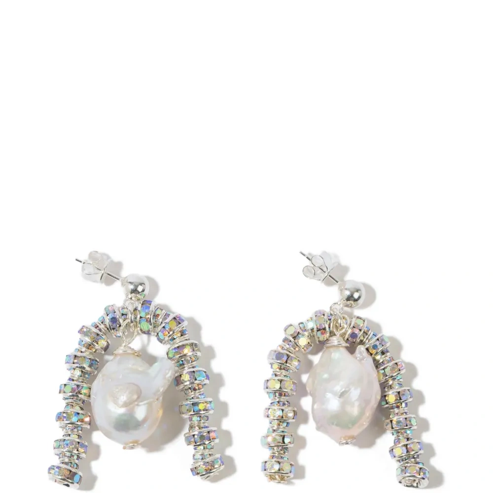 Декорированные серьги с жемчугом