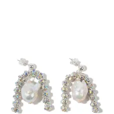 Декорированные серьги с жемчугом