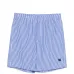 Шорты в полоску с нашивкой-логотипом