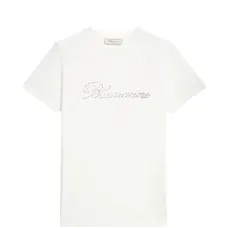 Футболка из джерси с вышитым логотипом