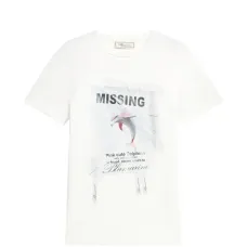 Футболка из джерси с принтом дельфина