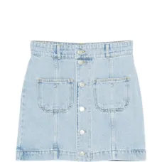 Джинсовая мини-юбка с карманами Джинсовая мини-юбка с карманами