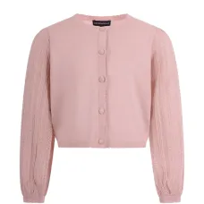 Кардиган на пуговицах с объемными рукавами