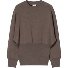 Джемпер с длинными рукавами и круглым вырезом