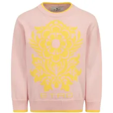 Свитер с цветочной аппликацией