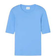 Футболка с круглым вырезом и короткими рукавами