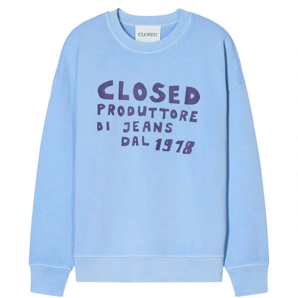 Свободный свитшот с круглым вырезом