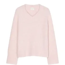 Джемпер с V-образным вырезом и длинными рукавами