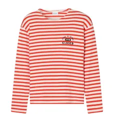 Футболка с длинными рукавами в полоску