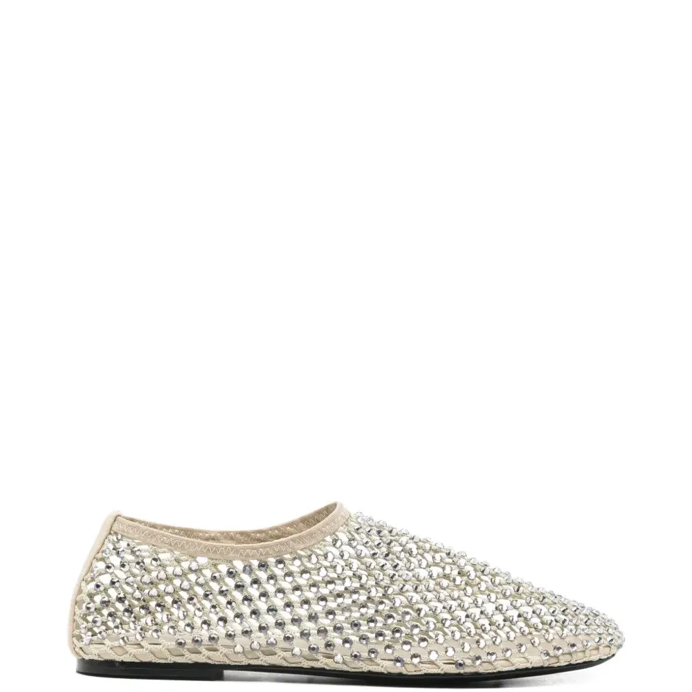 Балетки, украшенные стразами Балетки, украшенные стразами