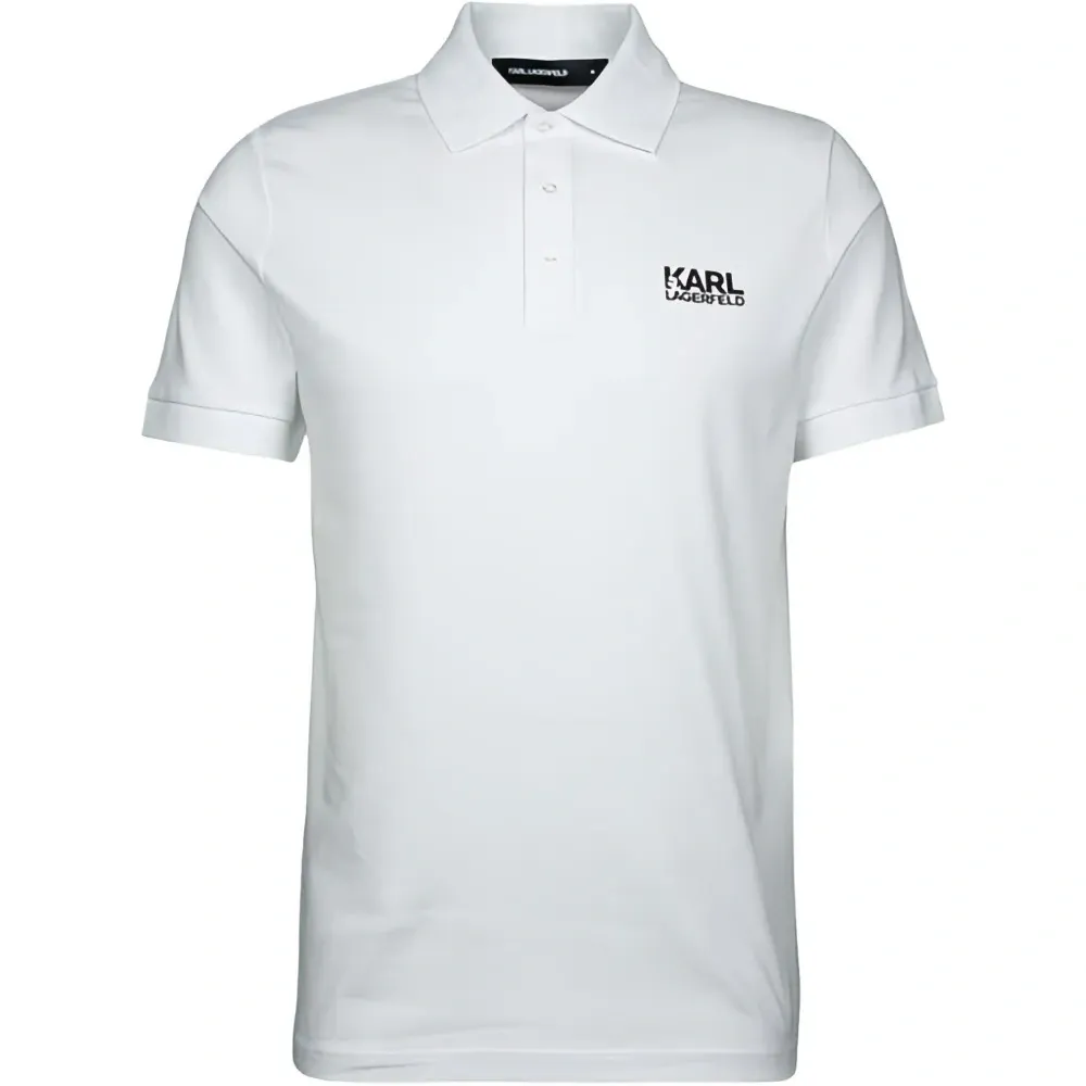 Поло с принтом-логотипом