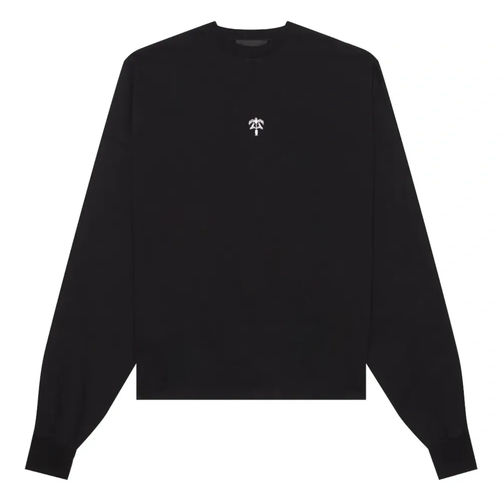 Футболка с длинными рукавами и вышитым логотипом