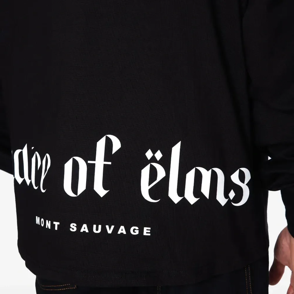 Футболка с длинными рукавами и вышитым логотипом