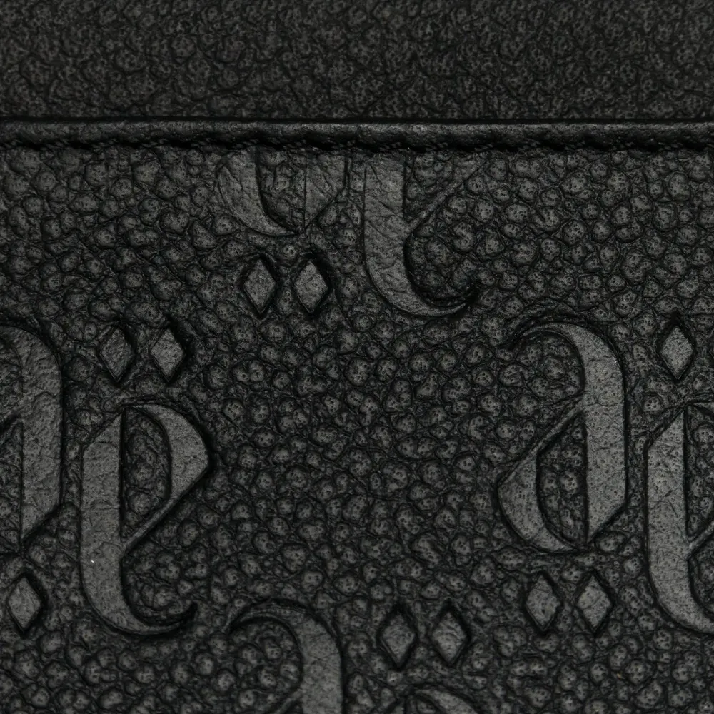 Картхолдер из зернистой кожи с тиснением