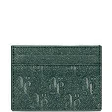 Картхолдер из зернистой кожи с тиснением Картхолдер из зернистой кожи с тиснением