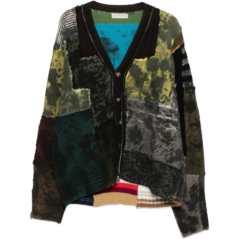 Кардиган Gwendal в стиле пэчворк на пуговицах