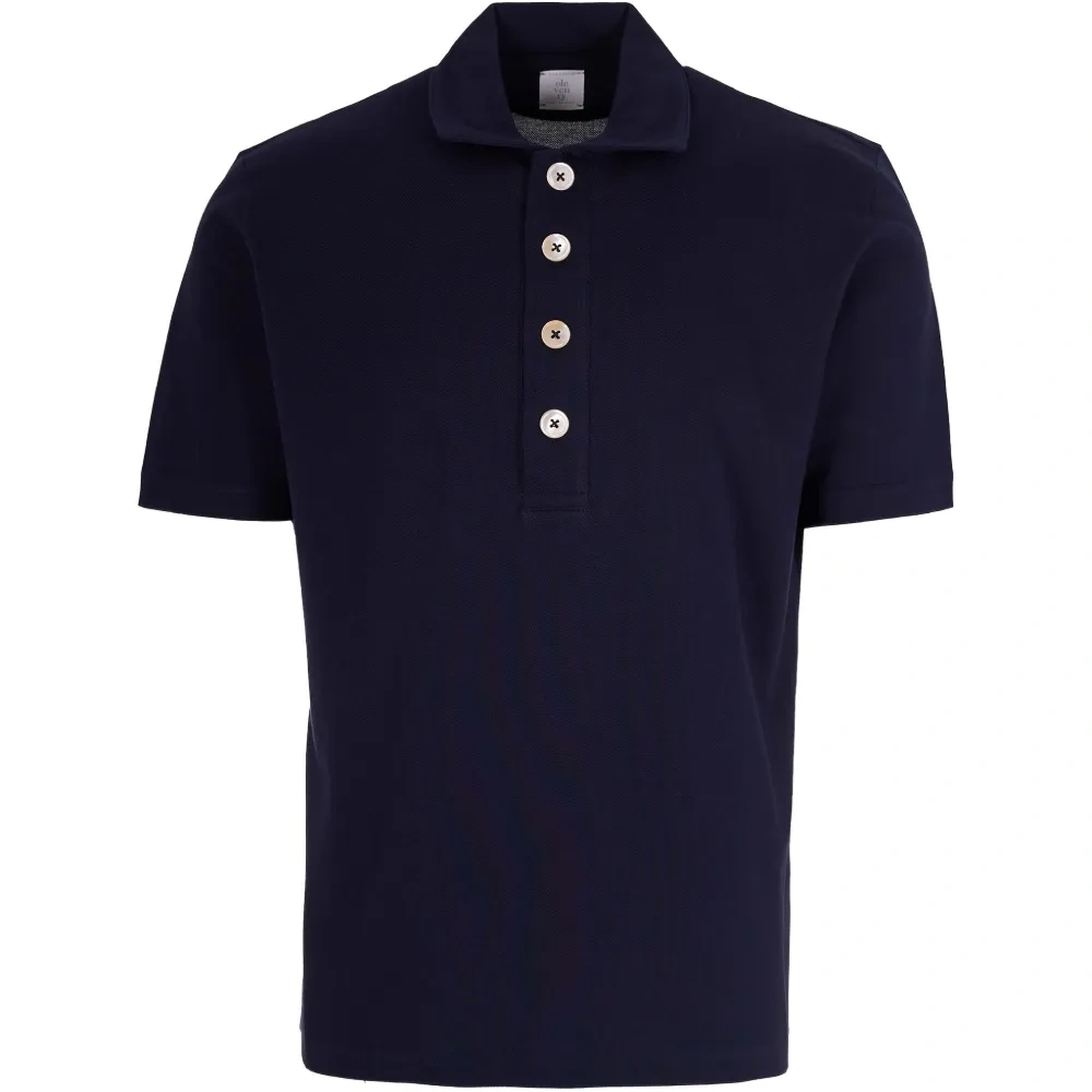 Рубашка-поло с короткими рукавами и застёжкой на пуговицы