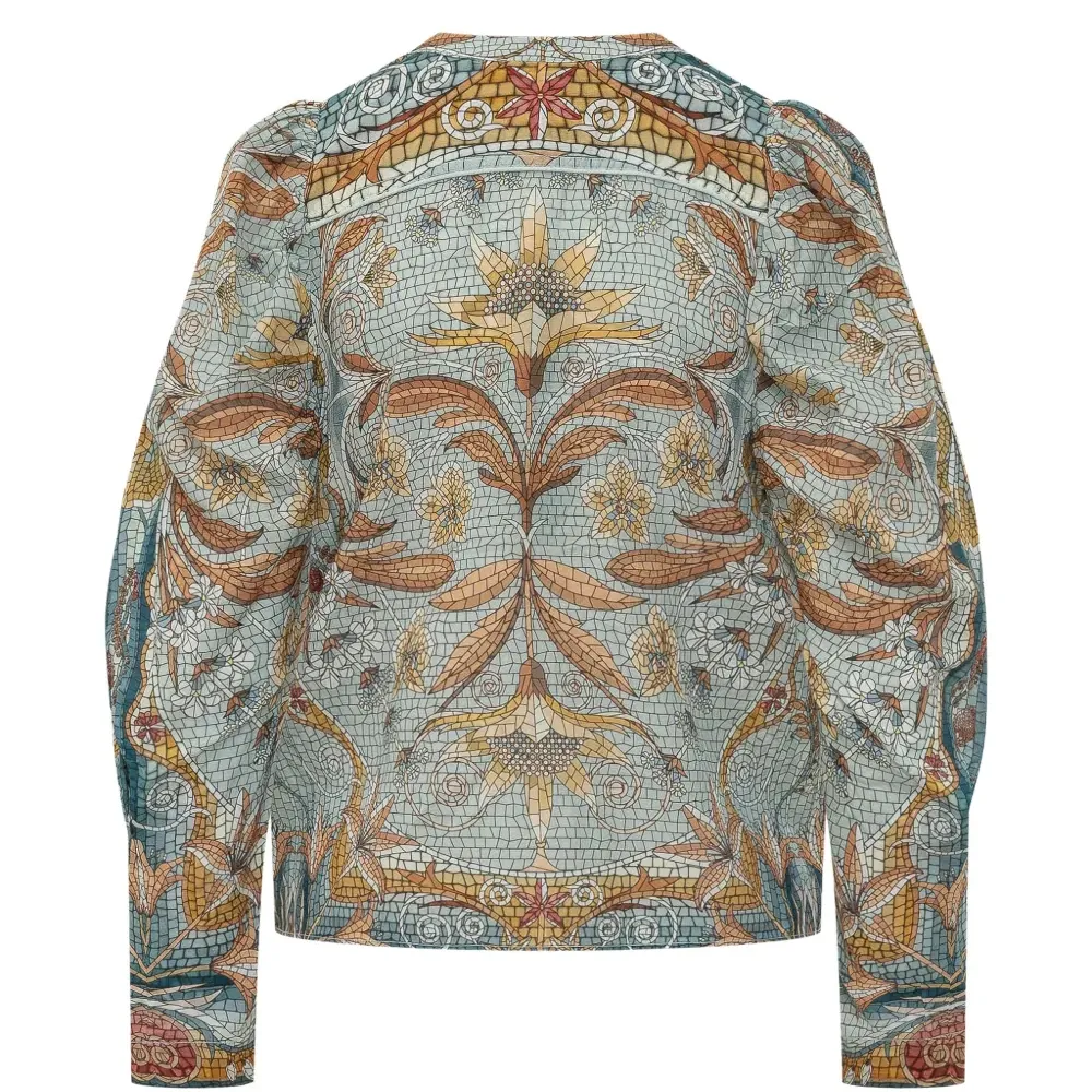 Блузка "Мозаичный сад"