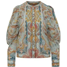 Блузка "Мозаичный сад"