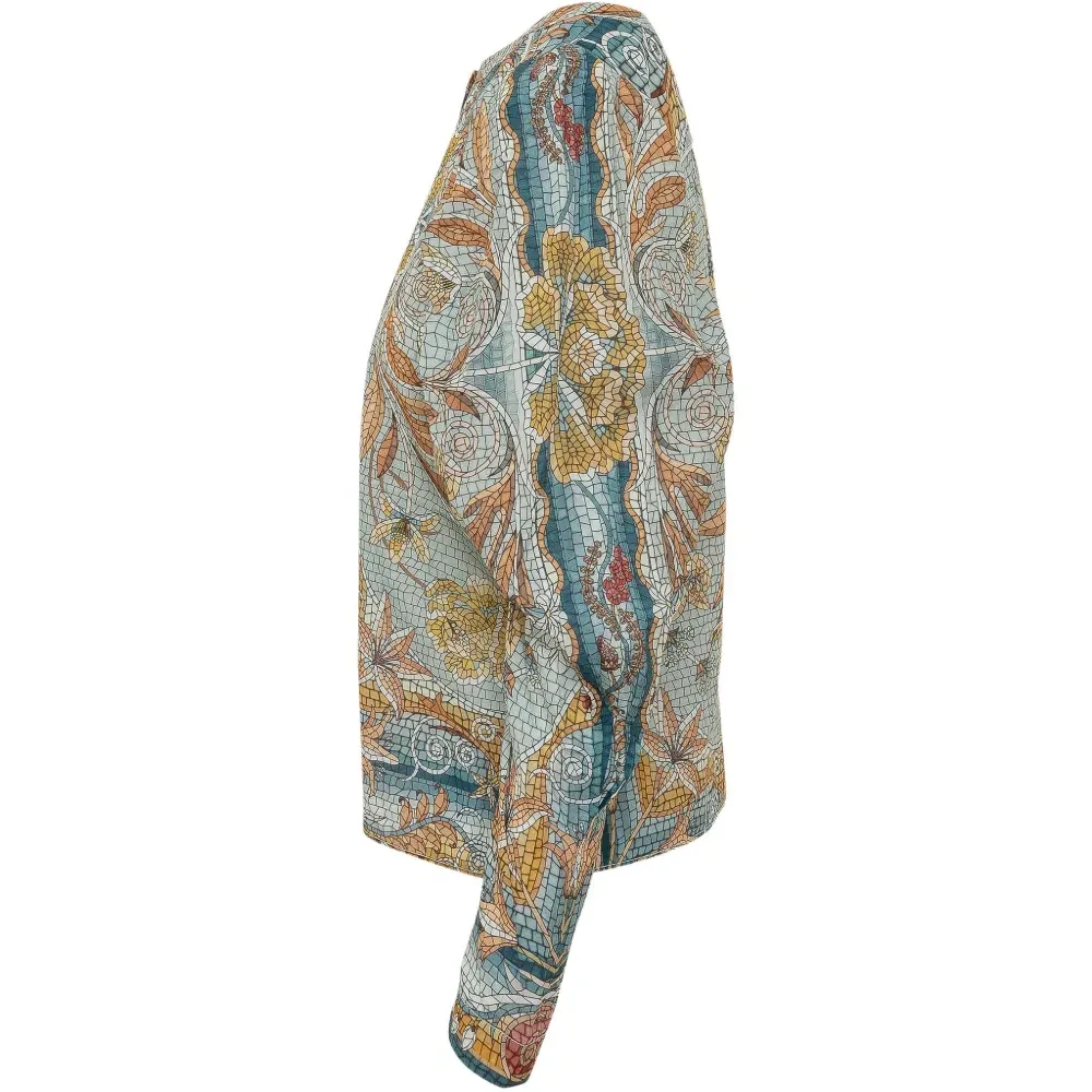 Блузка "Мозаичный сад"