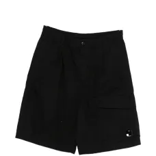 Черные карго-шорты