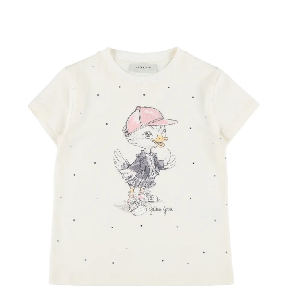 Футболка с украшением в виде утки Футболка с украшением в виде утки